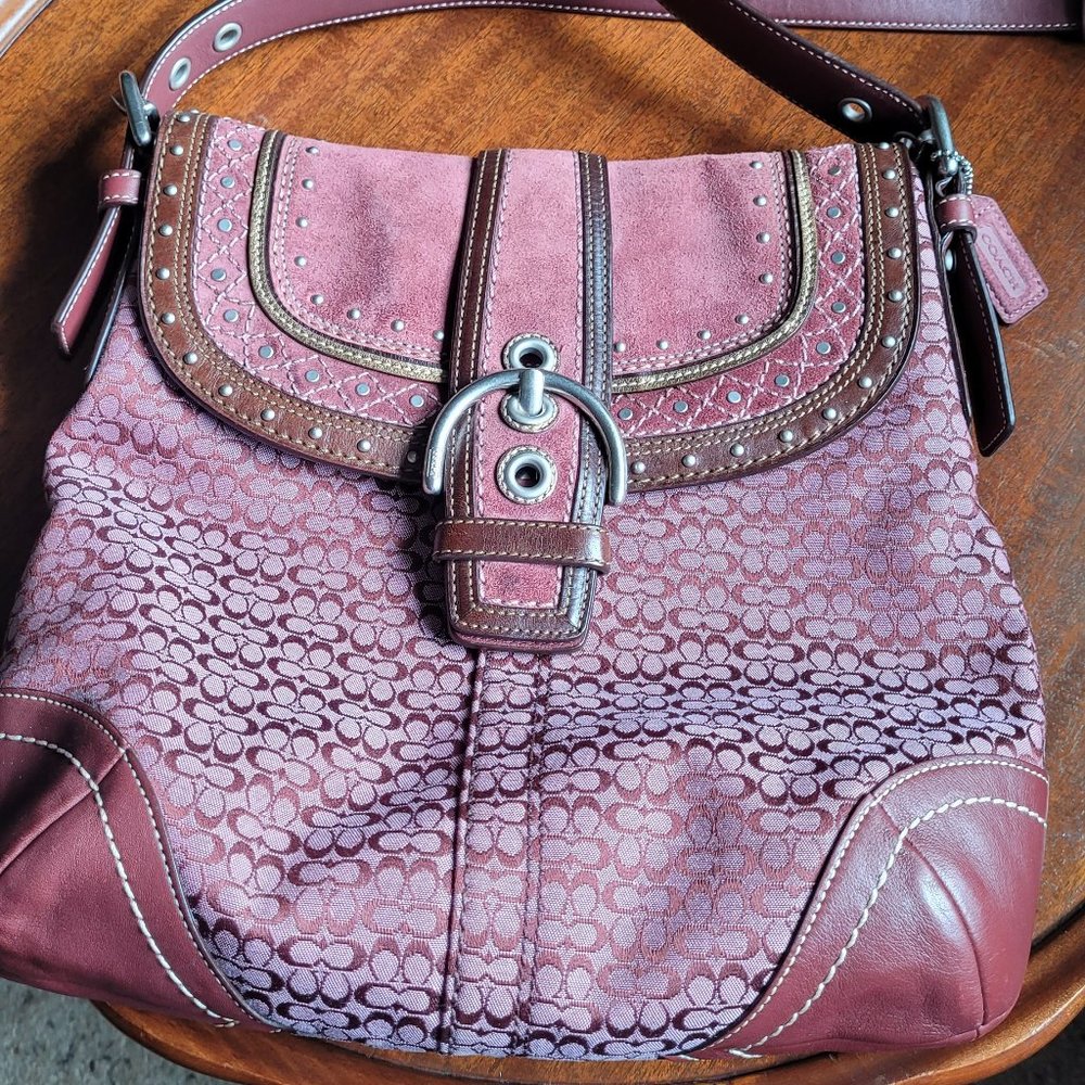 Coach Limited Edition Soho Stitched Signature Duffle Crossbody Bag